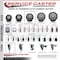 Service Caster 4'' Thermo Rubber Wheel Swivel Top Plate Caster Set with 2 Posi Brakes 2 Rigid, 4PK SCC-20S414-TPRB-PLB-2-R-2 - alternate 6